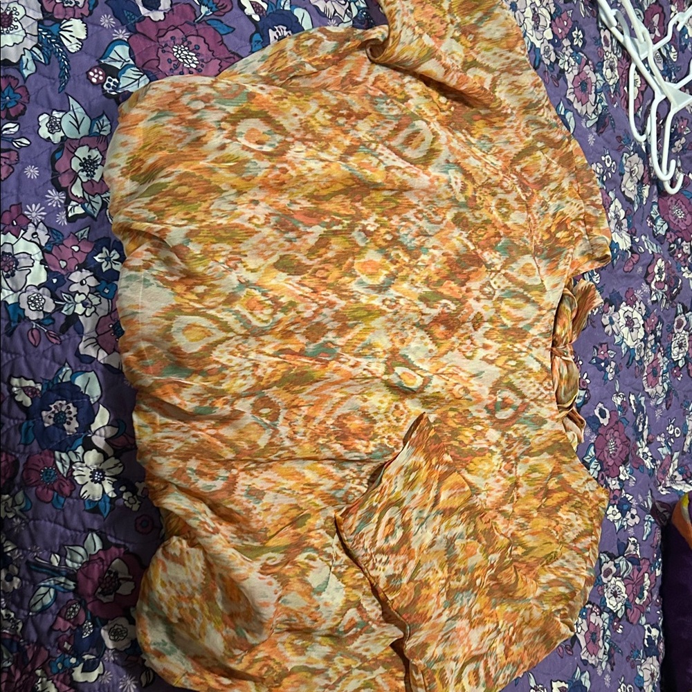 Liverpool Orange Patterned Blouse